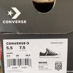 Black Converse low rise